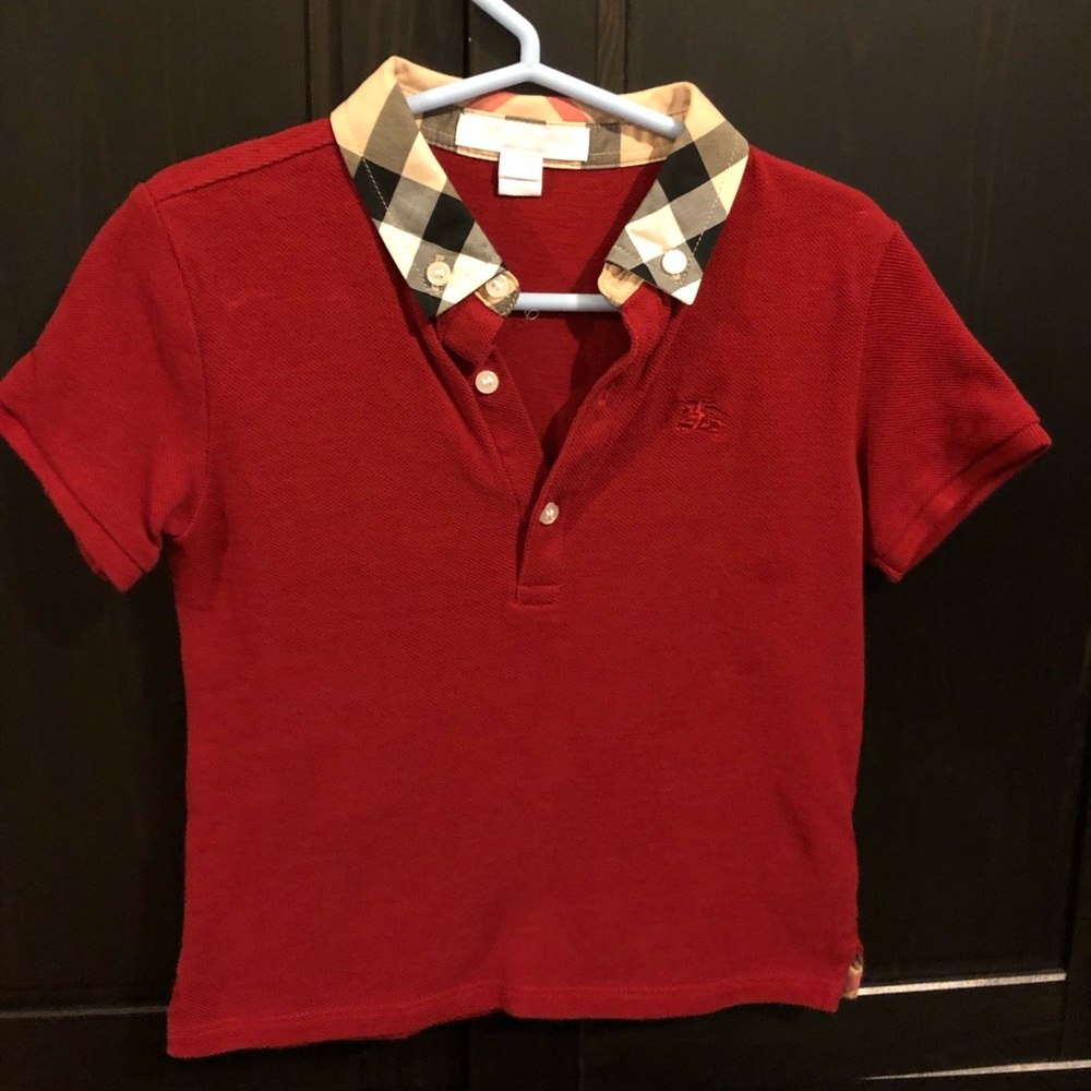 Burberry Children Polo Shirt 3Y | Color: Red |
